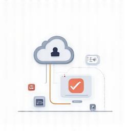 Illustration showing code repository connection